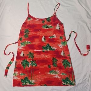 Hawaiian Dress, Red, M